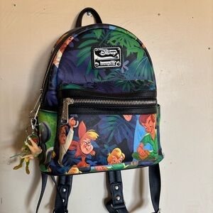 Loungefly Peter Pan Mini Backpack - Blue and Green